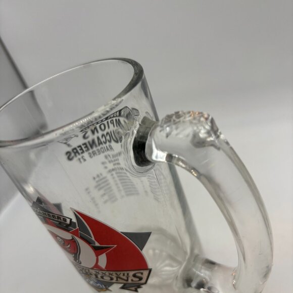 VTG NFL Tampa Bay Buccaneers Super Bowl XXXVII Champions Collectible Glass Mug - Picture 11 of 13